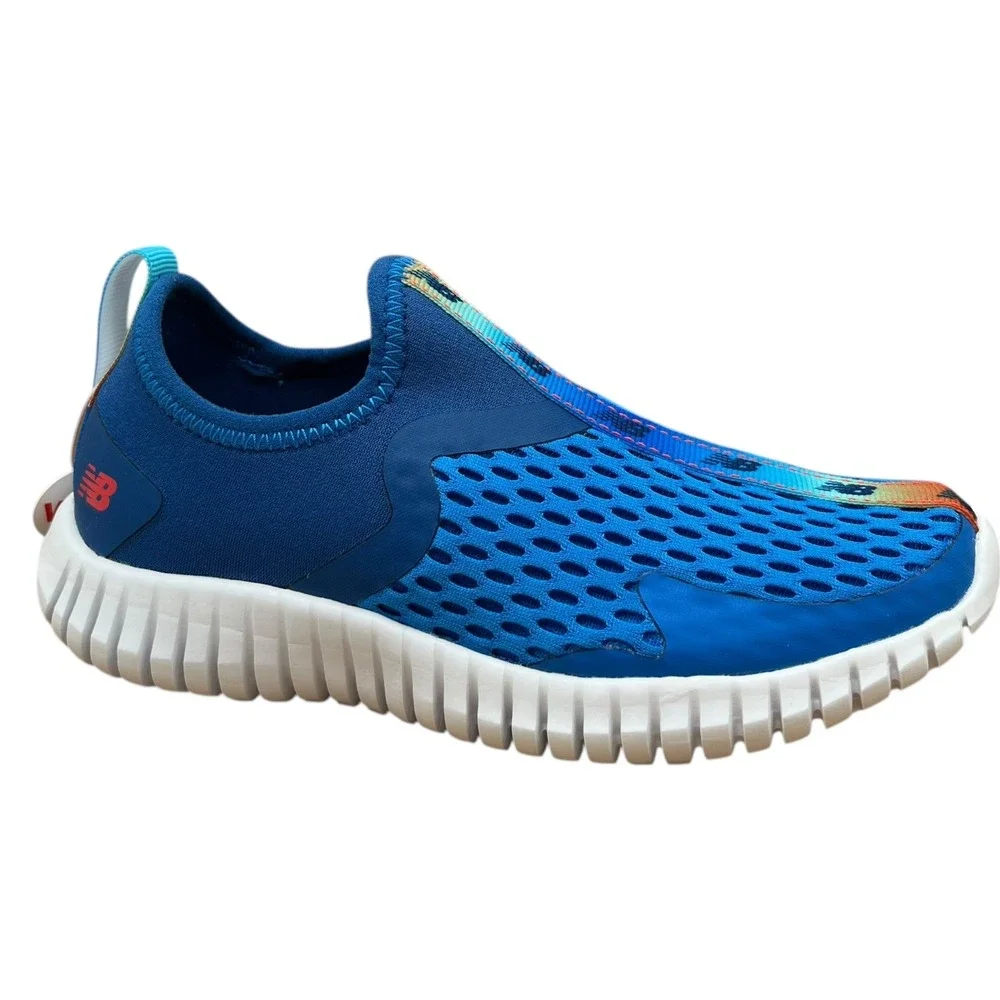 New Balance Little Boys Aqua Drift Slip on Water Shoes 13 Wide Blue Sporty Style